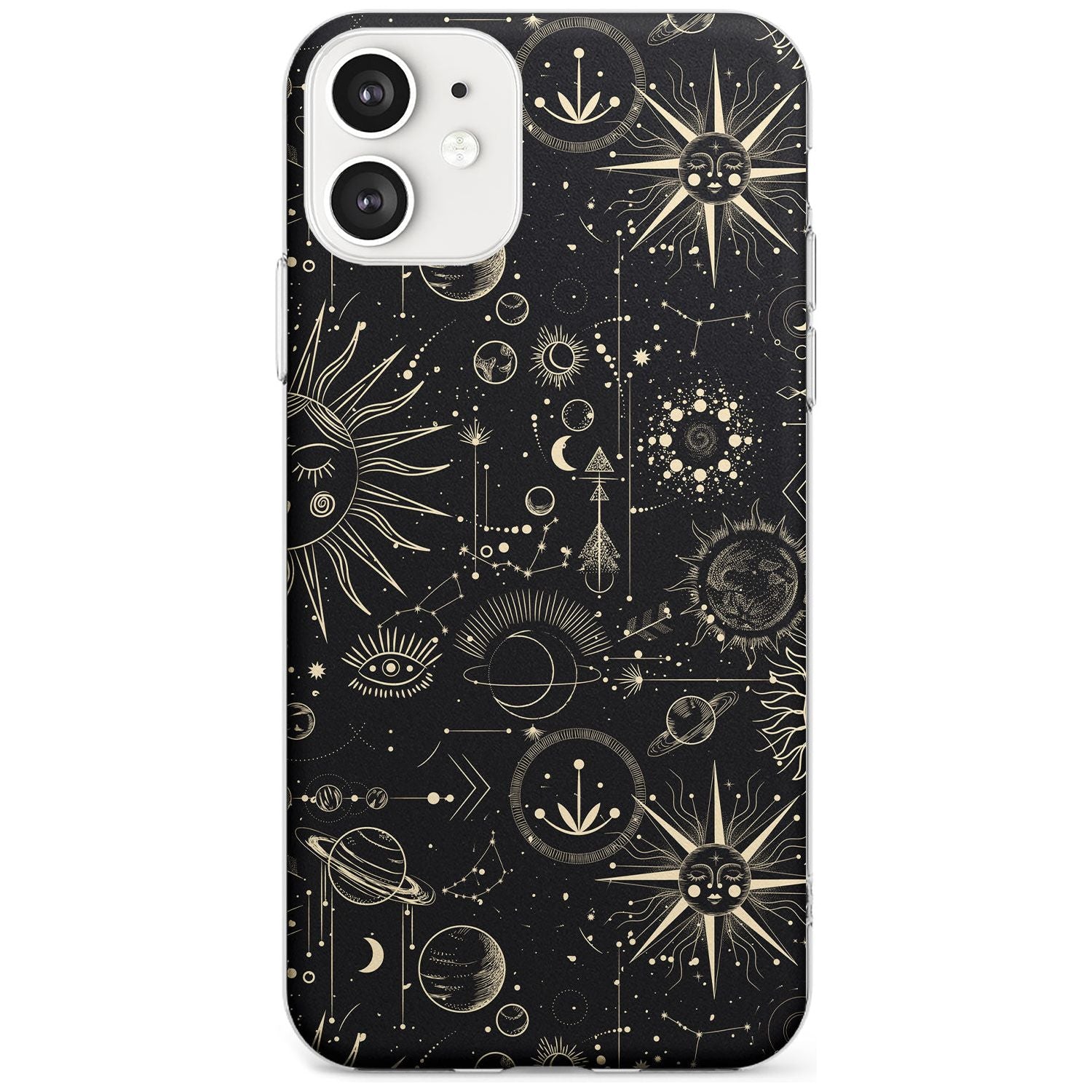 Suns & Planets Black Impact Phone Case for iPhone 11