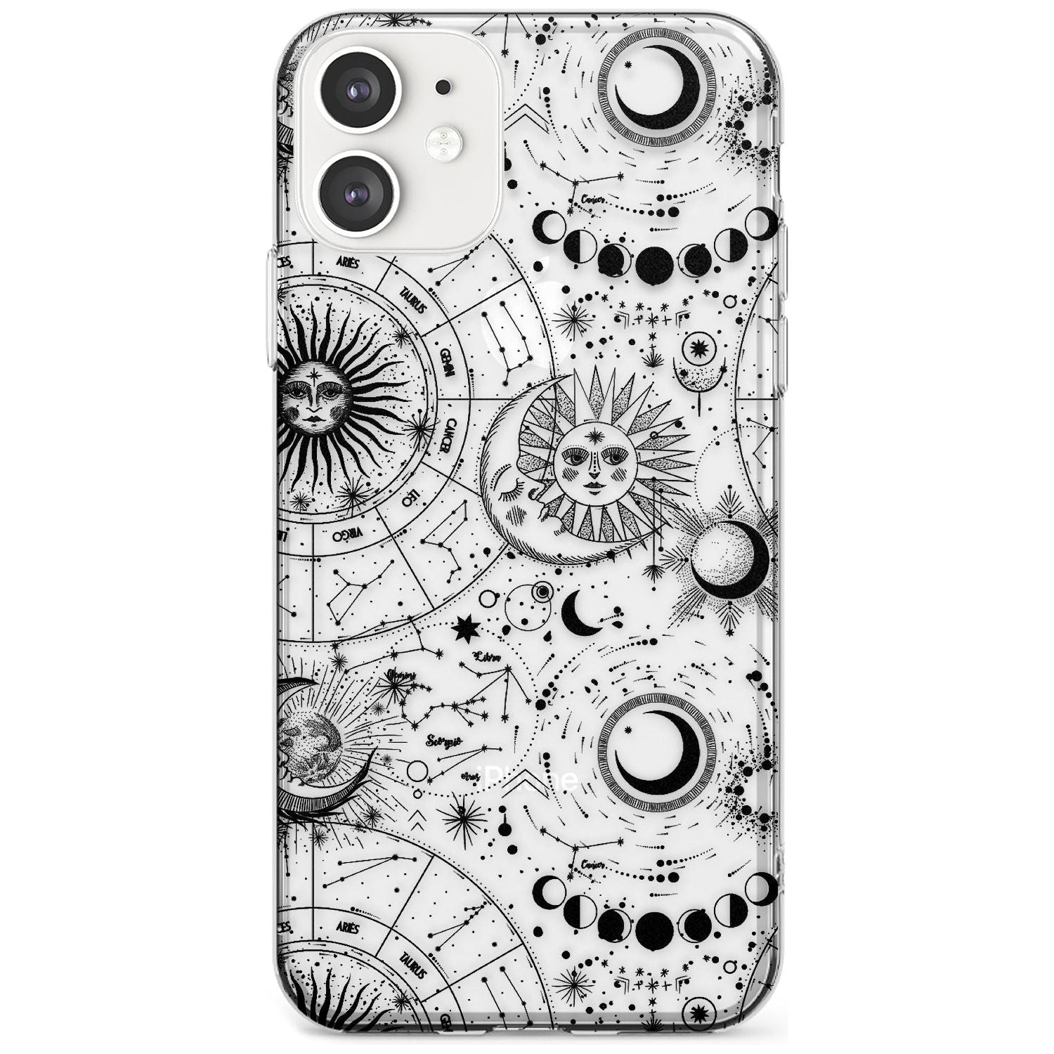 Suns, Moons, Zodiac Signs Astrological Slim TPU Phone Case for iPhone 11