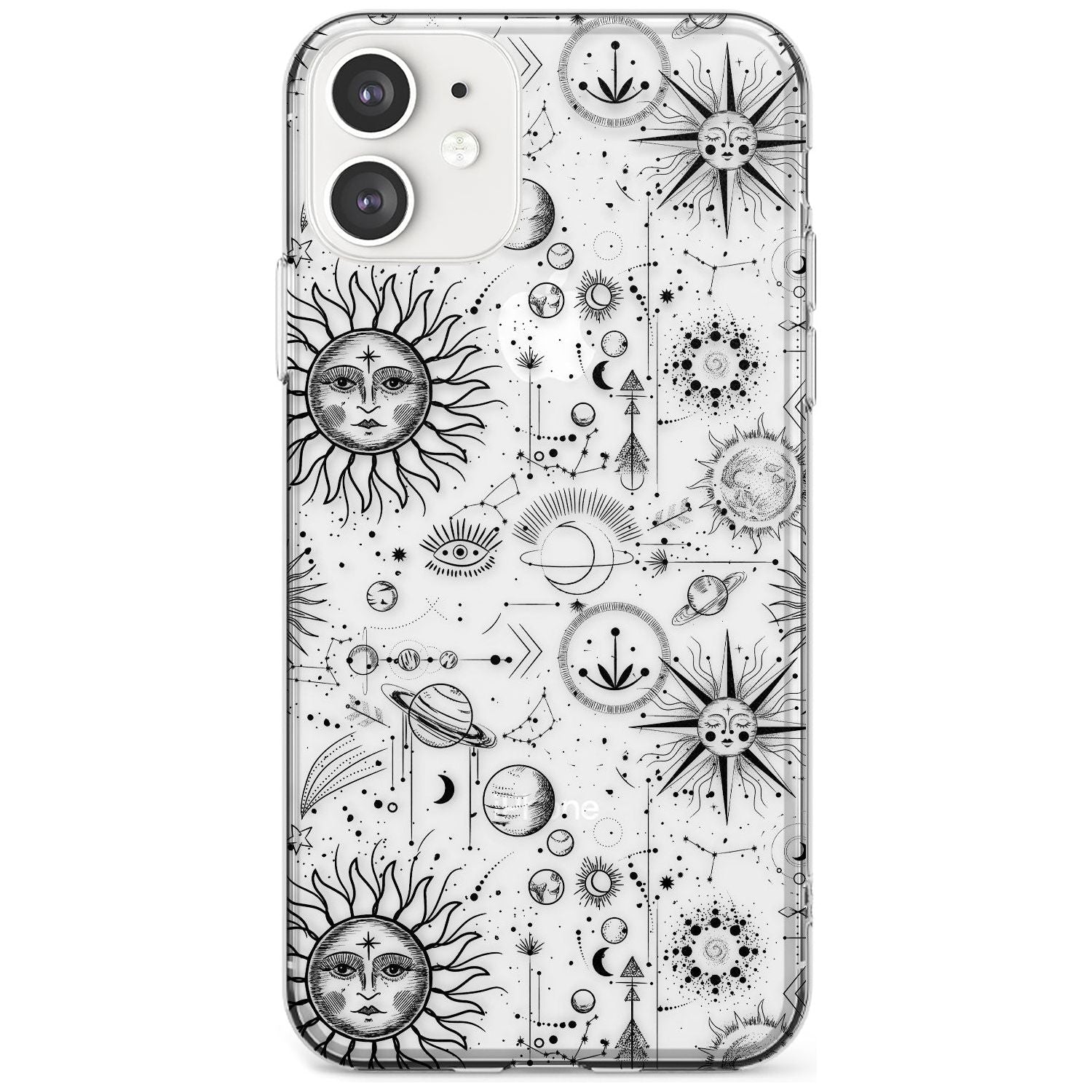 Suns & Planets Astrological Slim TPU Phone Case for iPhone 11