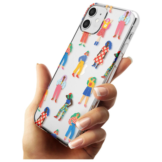 Girls Pattern Slim TPU Phone Case for iPhone 11