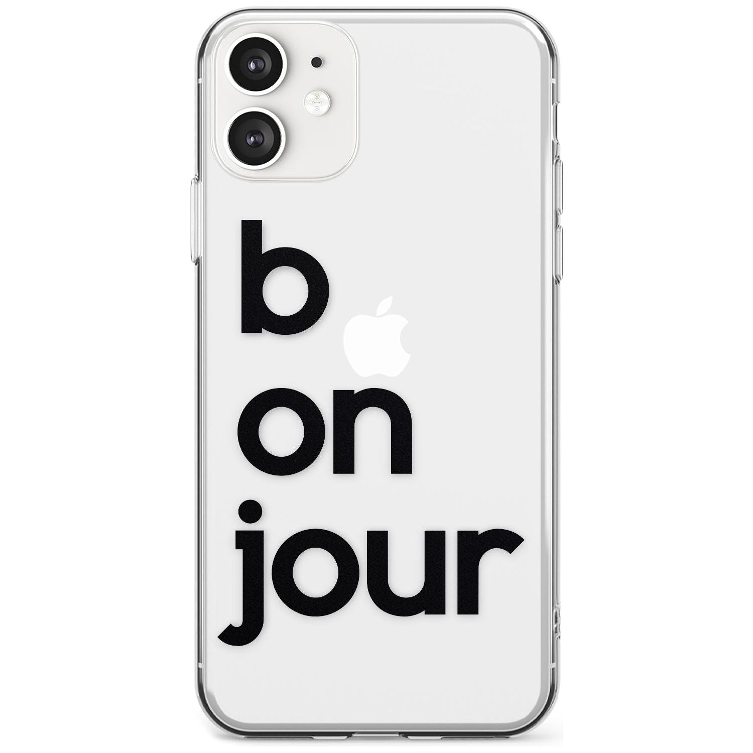 Bonjour Black Impact Phone Case for iPhone 11