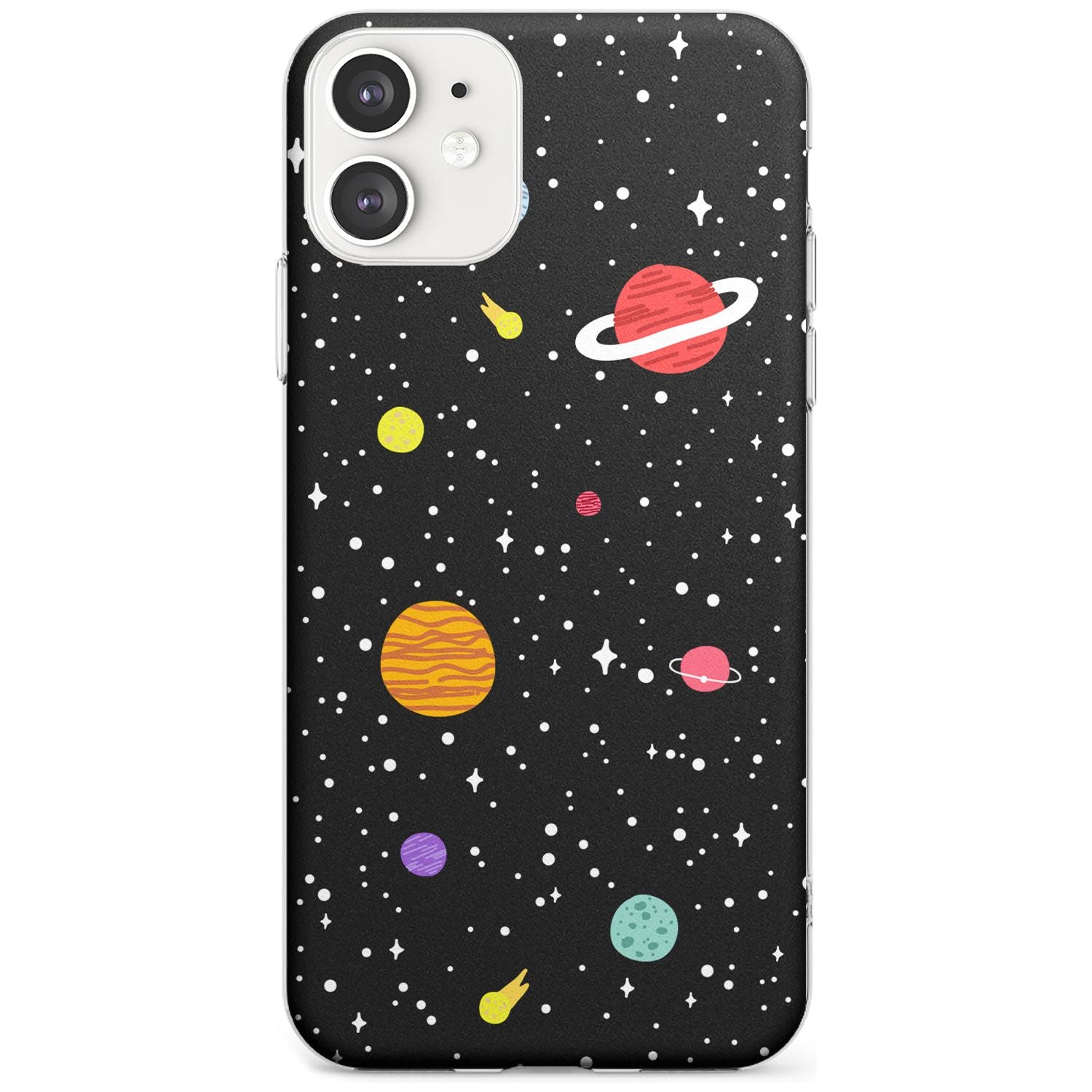 Cute Cartoon Planets Slim TPU Phone Case for iPhone 11