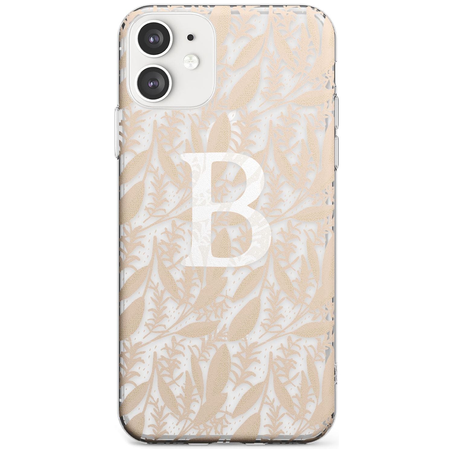 Subtle Monogram Abstract Floral iPhone Case  Slim Case Custom Phone Case - Case Warehouse