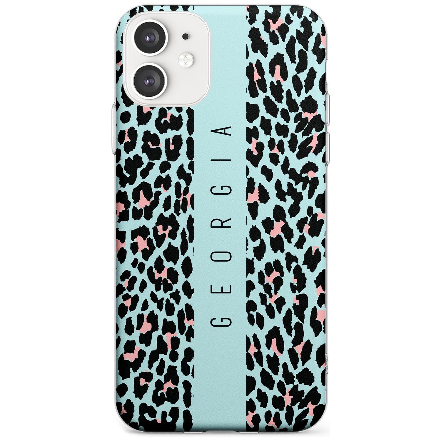 Custom Blue Leopard Spots iPhone Case  Slim Case Custom Phone Case - Case Warehouse