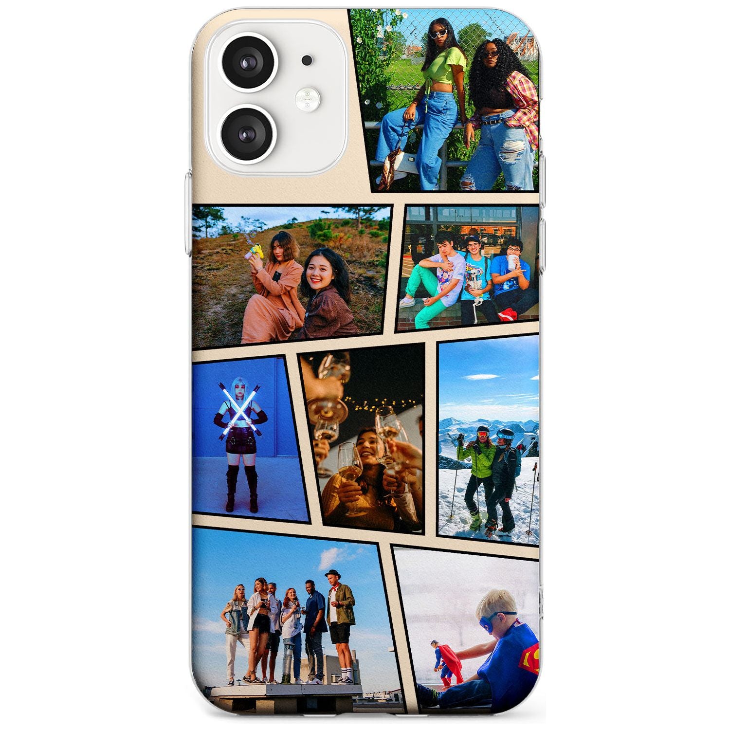 Comic Strip Photo Slim TPU Phone Case for iPhone 11