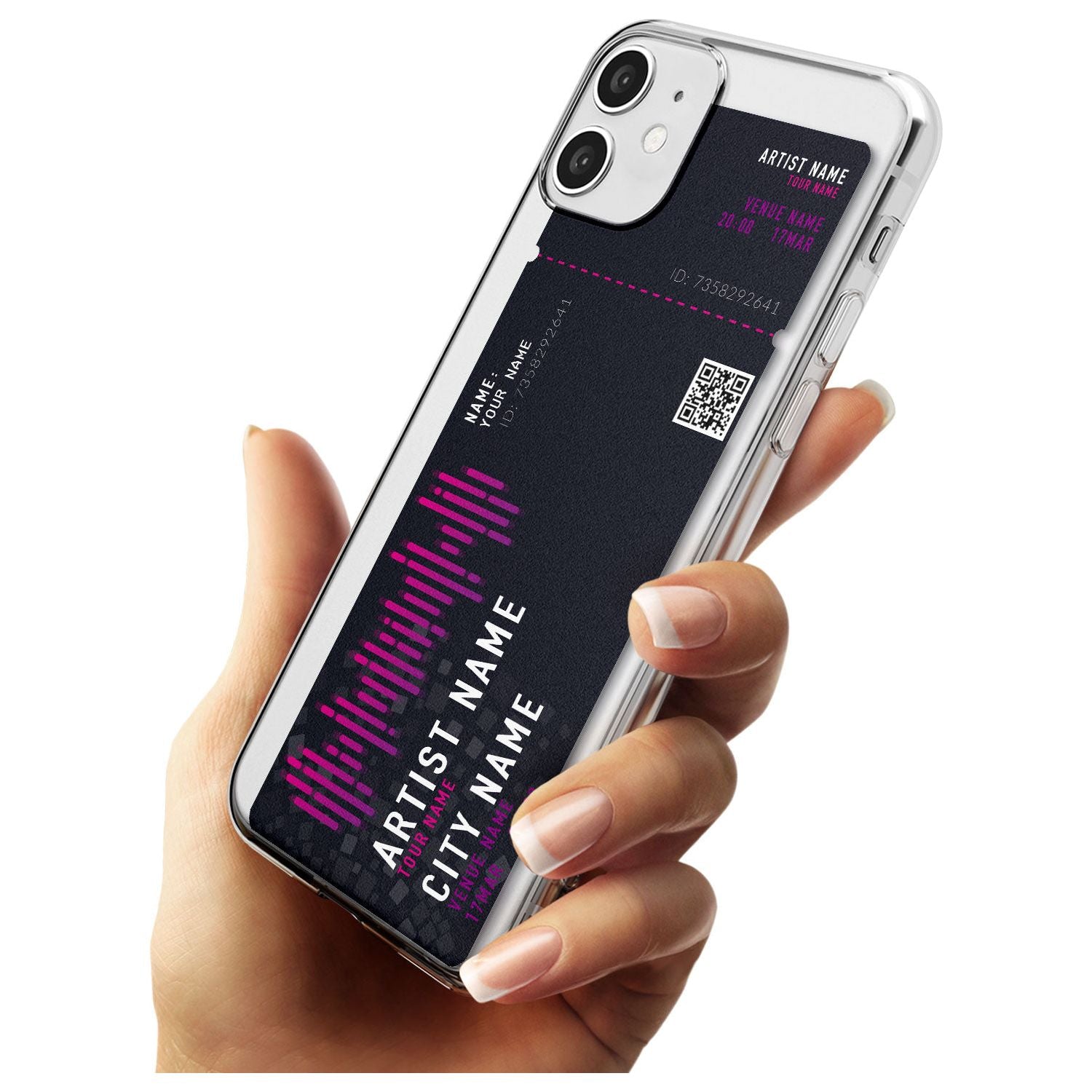 Personalised Concert Ticket Slim TPU Phone Case for iPhone 11