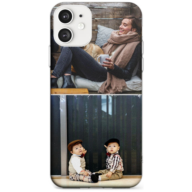 2 Photo Grid  Black Impact Phone Case for iPhone 11