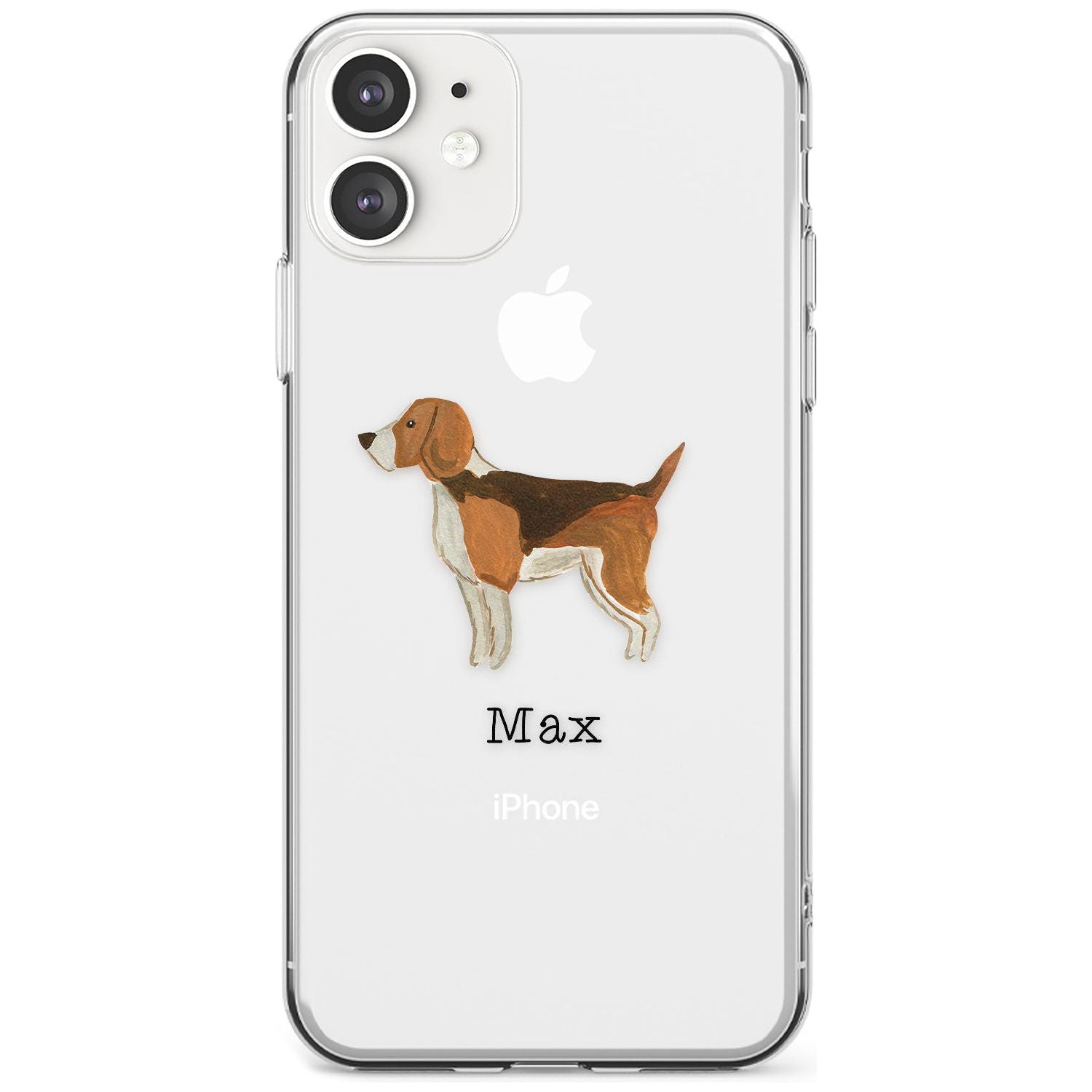 Hand Painted Beagle Slim TPU Phone Case for iPhone 11