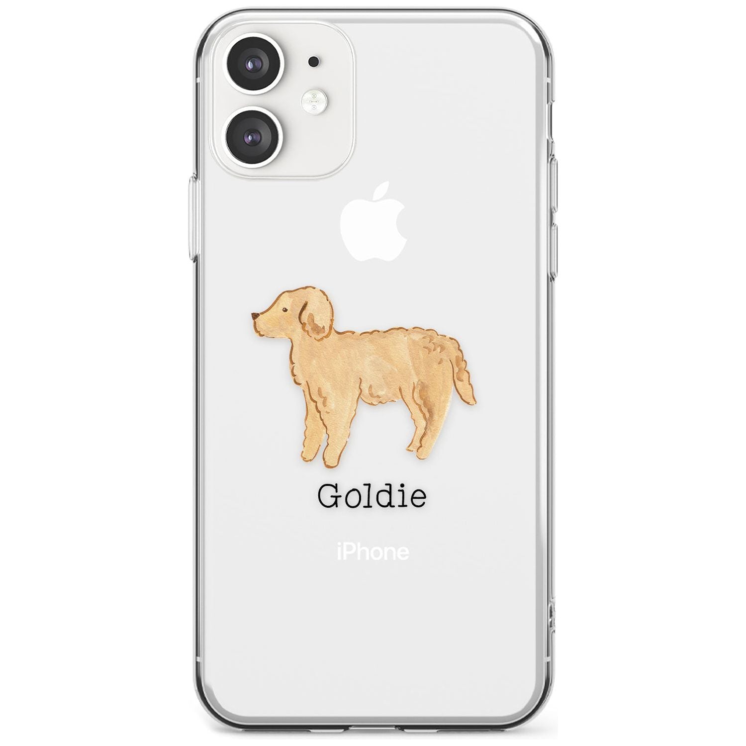 Hand Painted Goldendoodle Slim TPU Phone Case for iPhone 11