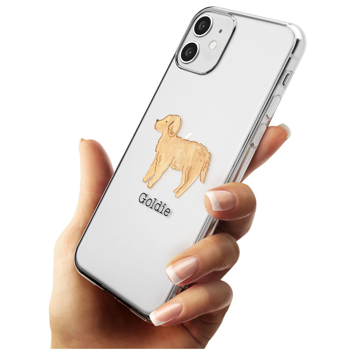 Hand Painted Goldendoodle Slim TPU Phone Case for iPhone 11