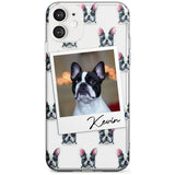 French Bulldog, Black & White - Custom Dog Photo Black Impact Phone Case for iPhone 11