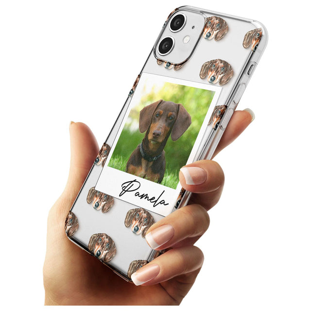 Dachshund, Brown - Custom Dog Photo Black Impact Phone Case for iPhone 11