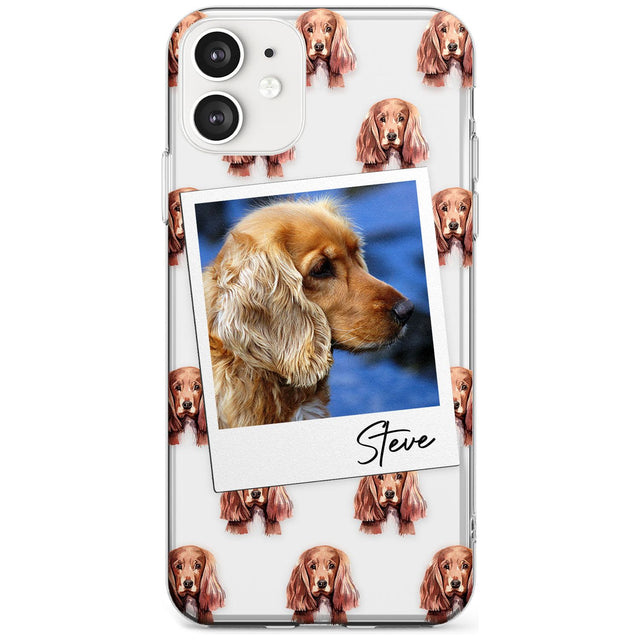 Cocker Spaniel - Custom Dog Photo Black Impact Phone Case for iPhone 11