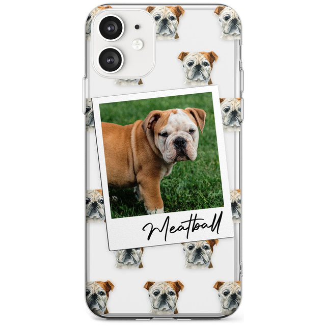 English Bulldog - Custom Dog Photo Black Impact Phone Case for iPhone 11