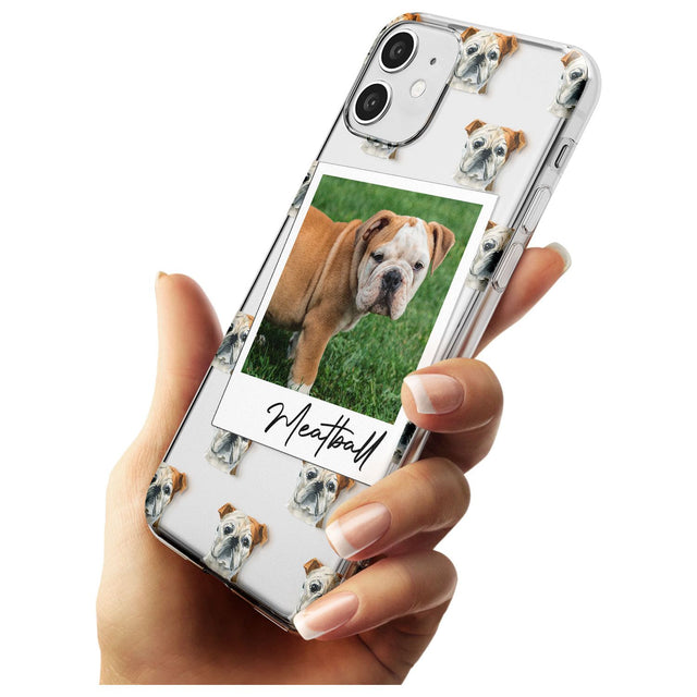 English Bulldog - Custom Dog Photo Black Impact Phone Case for iPhone 11