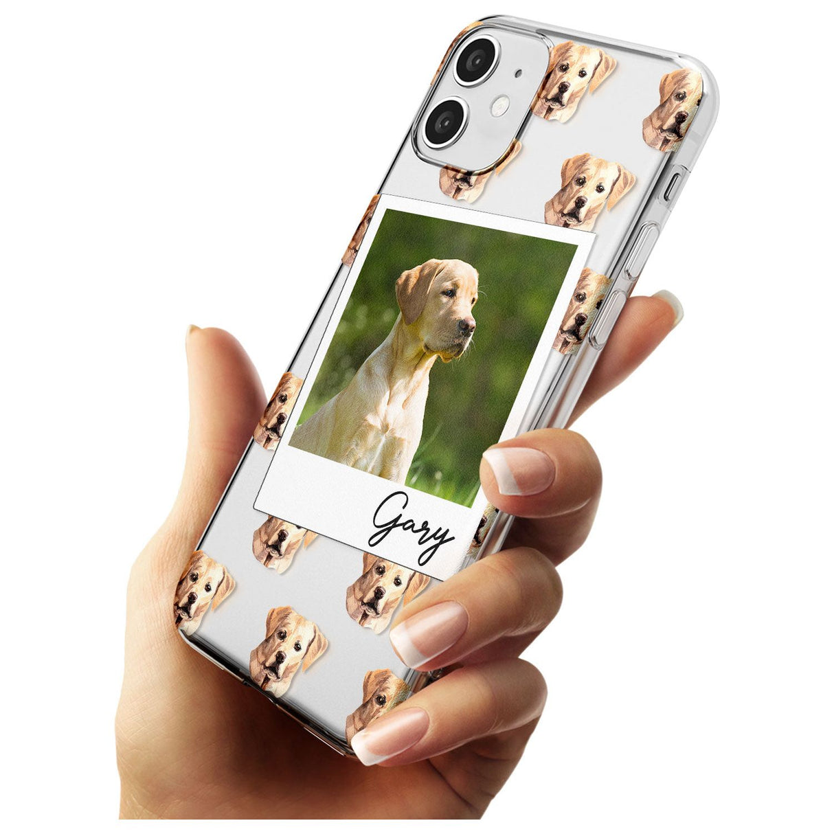 Labrador, Tan - Custom Dog Photo Black Impact Phone Case for iPhone 11