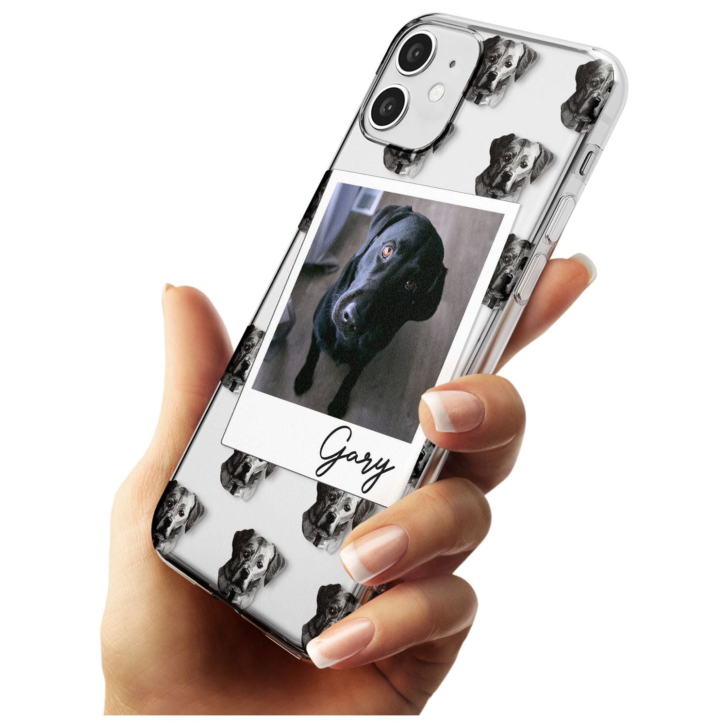 Labrador, Black - Custom Dog Photo Black Impact Phone Case for iPhone 11
