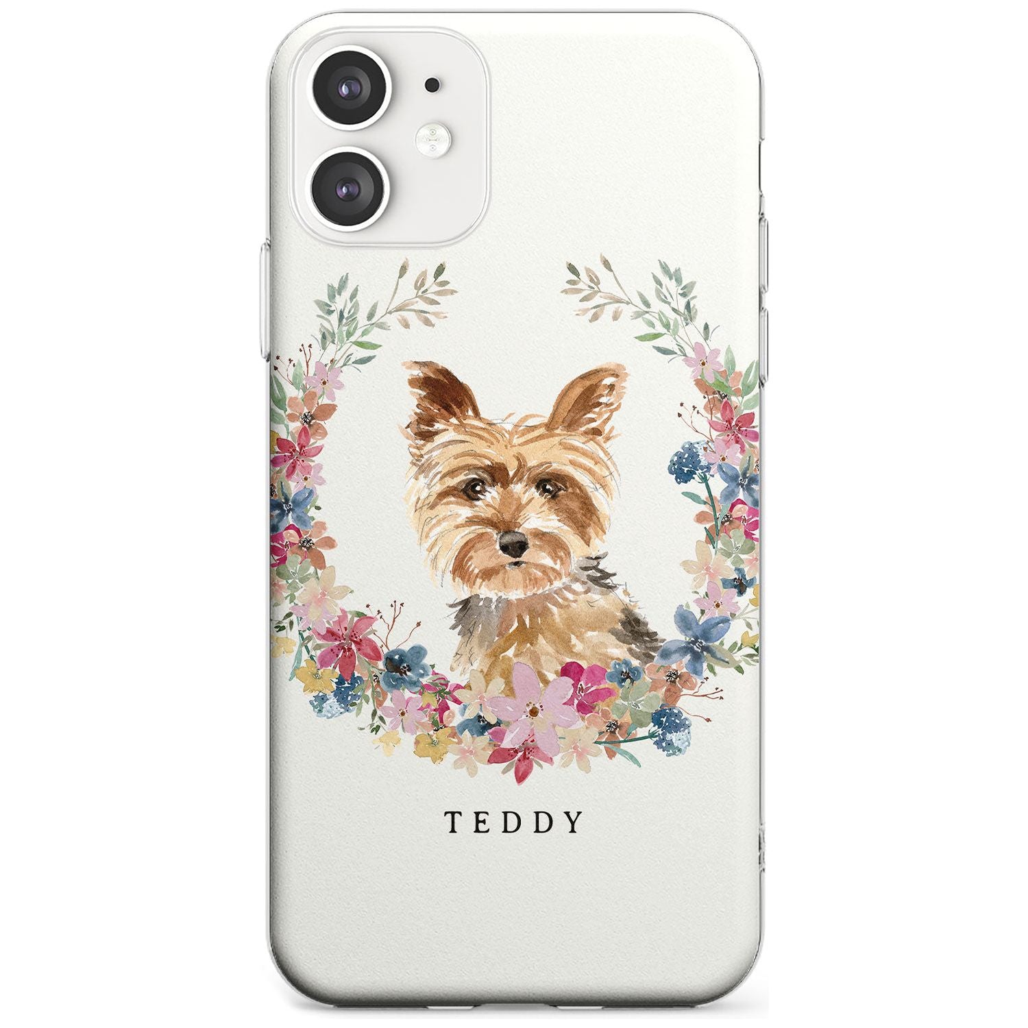 Yorkshire Terrier - Watercolour Dog Portrait Slim TPU Phone Case for iPhone 11