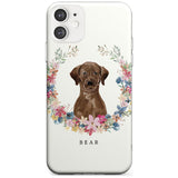 Chocolate Lab - Watercolour Dog Portrait Slim TPU Phone Case for iPhone 11