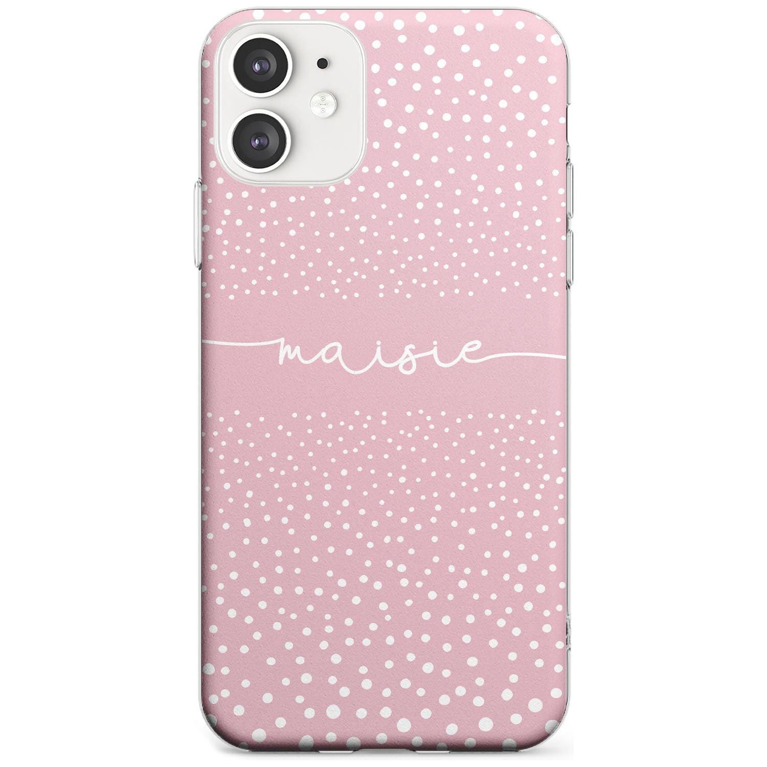Custom Pink Dots iPhone Case  Slim Case Custom Phone Case - Case Warehouse
