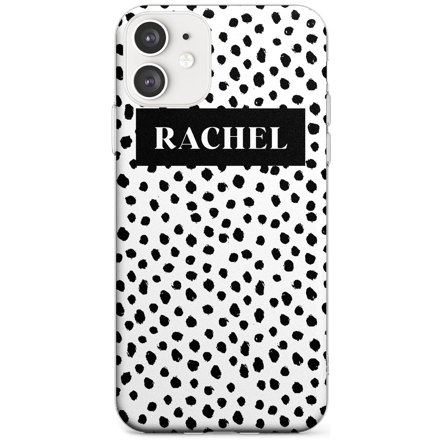 Black Bar & Dots iPhone Case  Slim Case Custom Phone Case - Case Warehouse