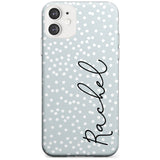 Vertical Cursive & Dots iPhone Case  Slim Case Custom Phone Case - Case Warehouse