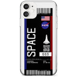 Personalised NASA Boarding Pass (Dark) Slim TPU Phone Case for iPhone 11