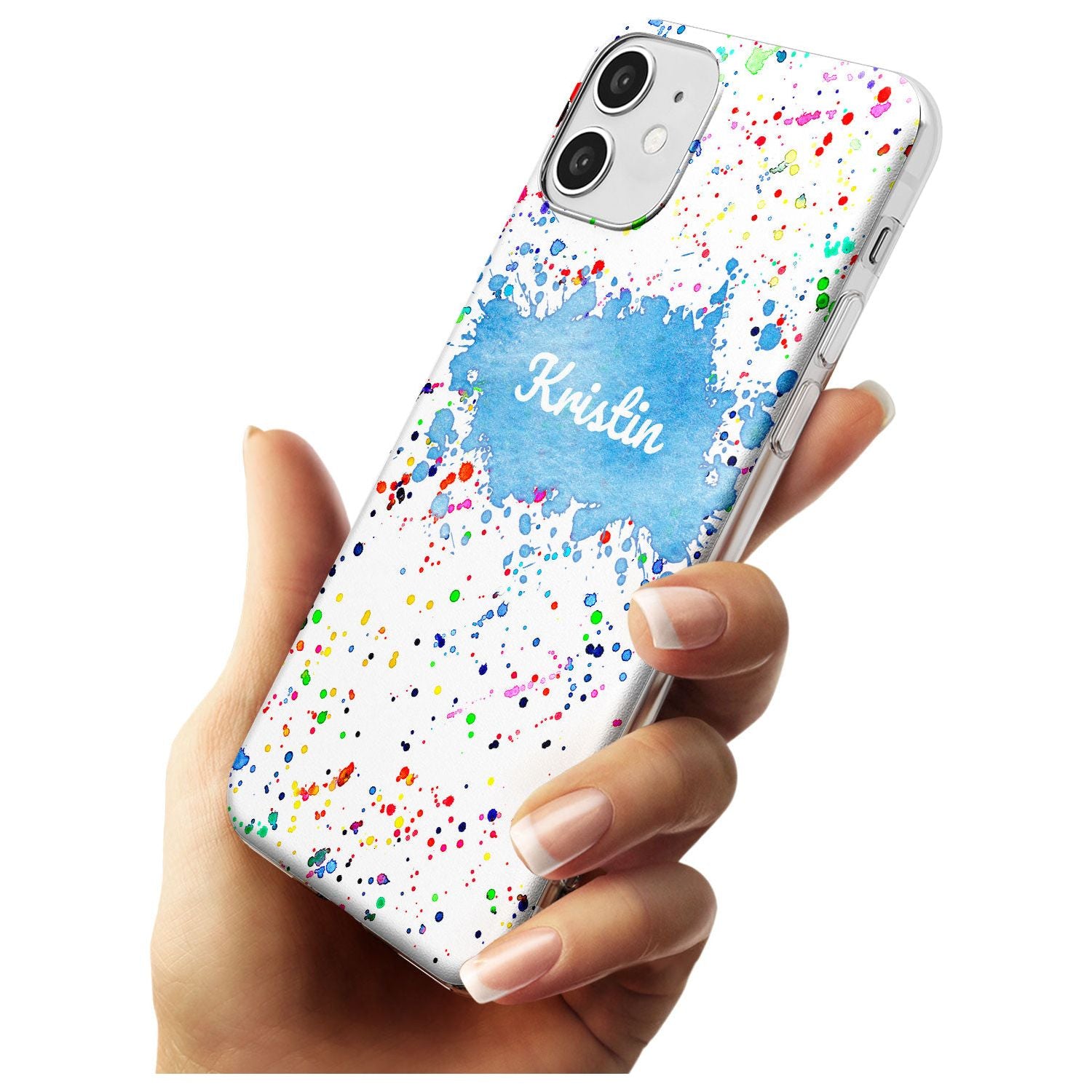 Rainbow Paint Splatter iPhone Case   Custom Phone Case - Case Warehouse