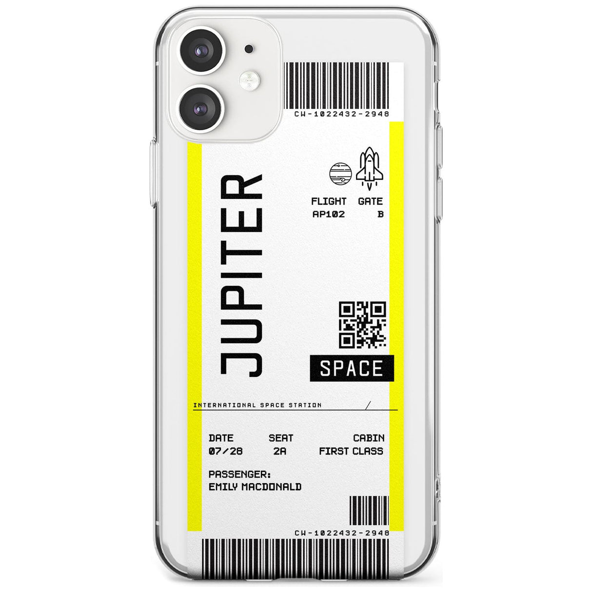 Jupiter Travel Ticket iPhone Case  Slim Case Custom Phone Case - Case Warehouse