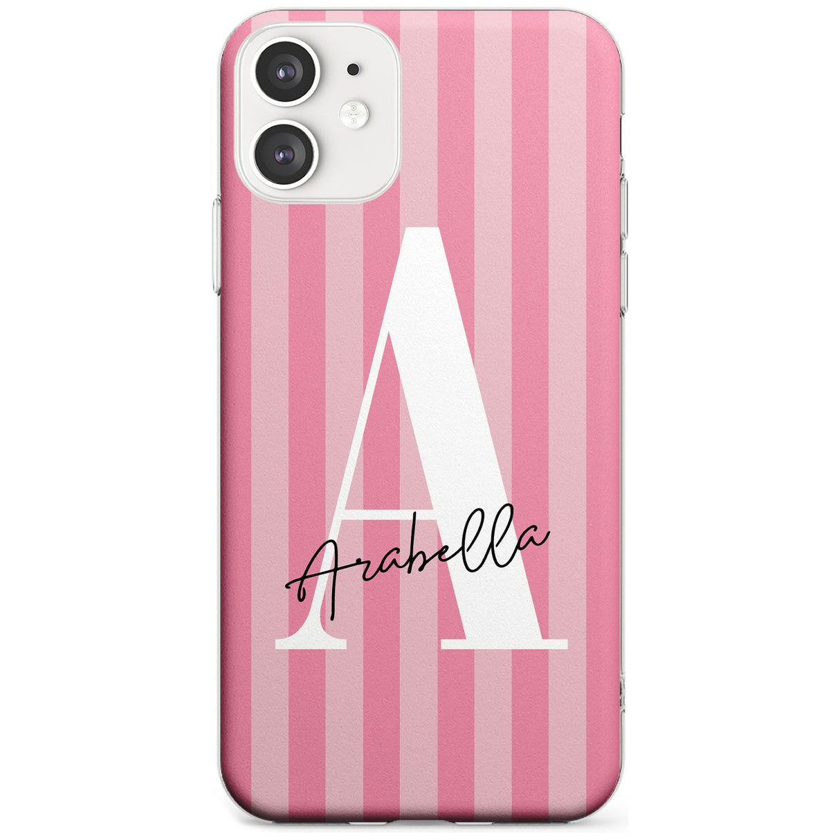 Pink on Pink Stripes iPhone Case  Slim Case Custom Phone Case - Case Warehouse