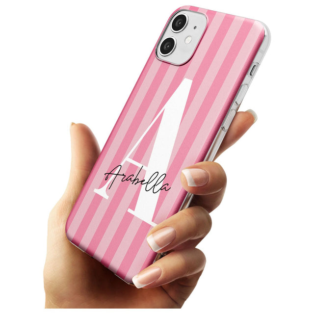 Pink on Pink Stripes iPhone Case   Custom Phone Case - Case Warehouse