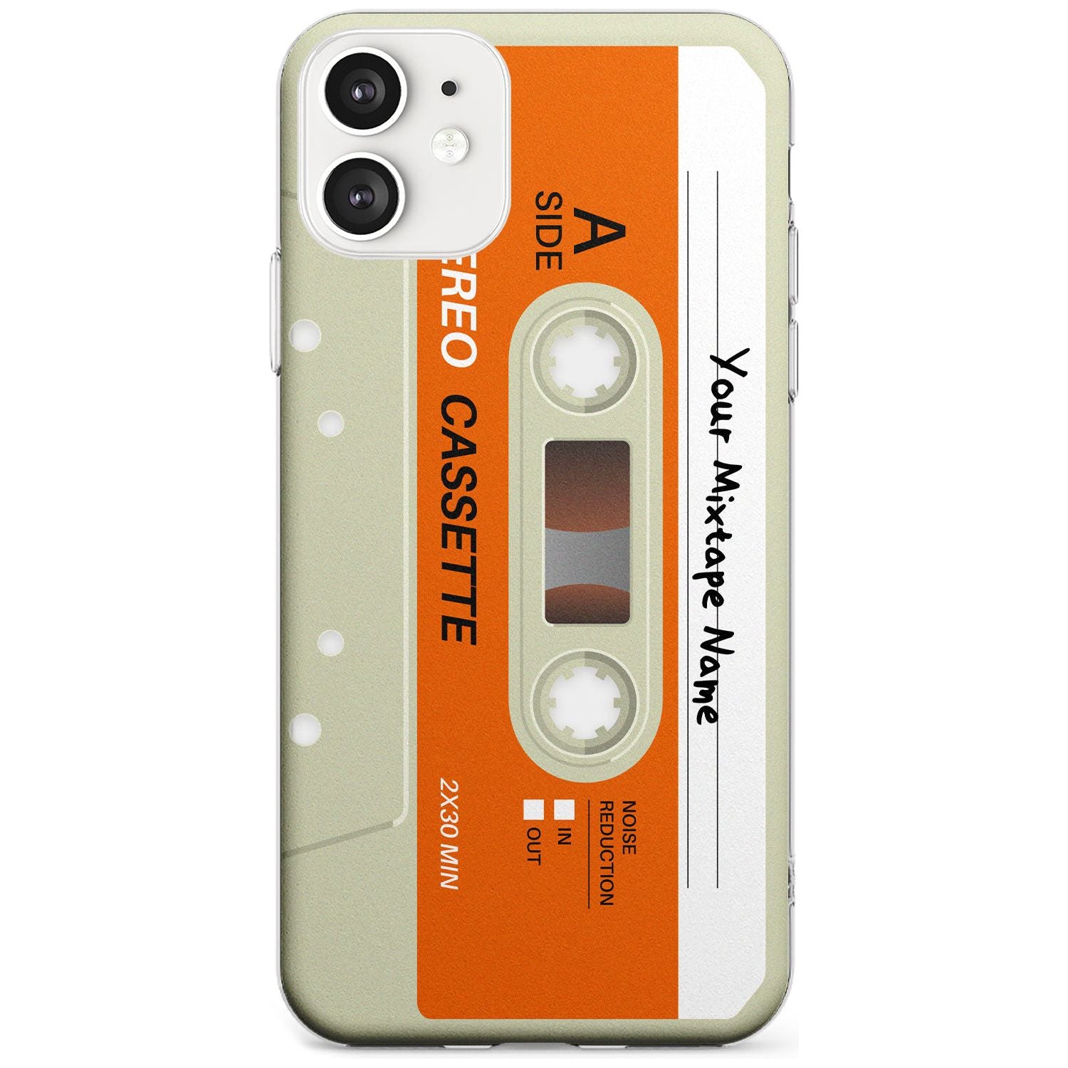 Classic Cassette Black Impact Phone Case for iPhone 11