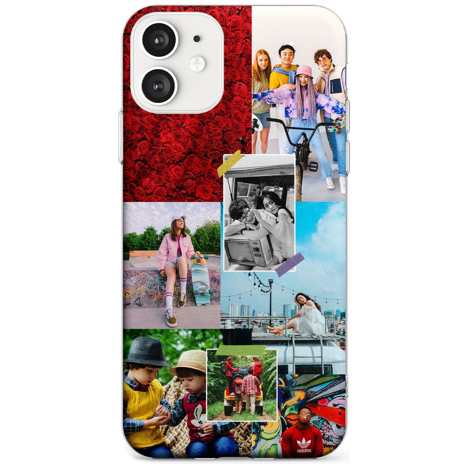 Personalised Photo Collage Slim TPU Phone Case for iPhone 11