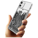 The Empress Tarot Card - Transparent Black Impact Phone Case for iPhone 11