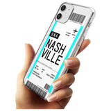 Nashville Boarding Pass iPhone Case   Custom Phone Case - Case Warehouse