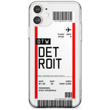 Detroit Boarding Pass iPhone Case  Slim Case Custom Phone Case - Case Warehouse