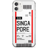 Singapore Boarding Pass iPhone Case  Slim Case Custom Phone Case - Case Warehouse