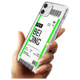 Beijing Boarding Pass iPhone Case   Custom Phone Case - Case Warehouse