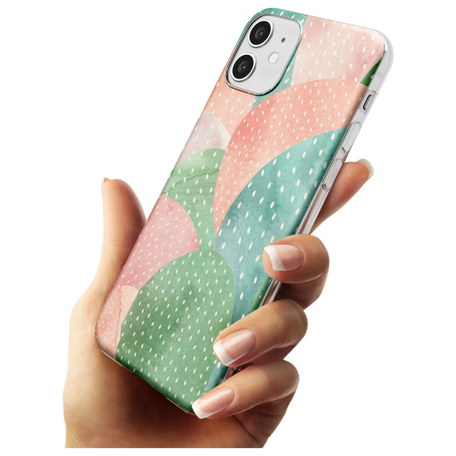 Colourful Close-Up Cacti Design Slim TPU Phone Case for iPhone 11
