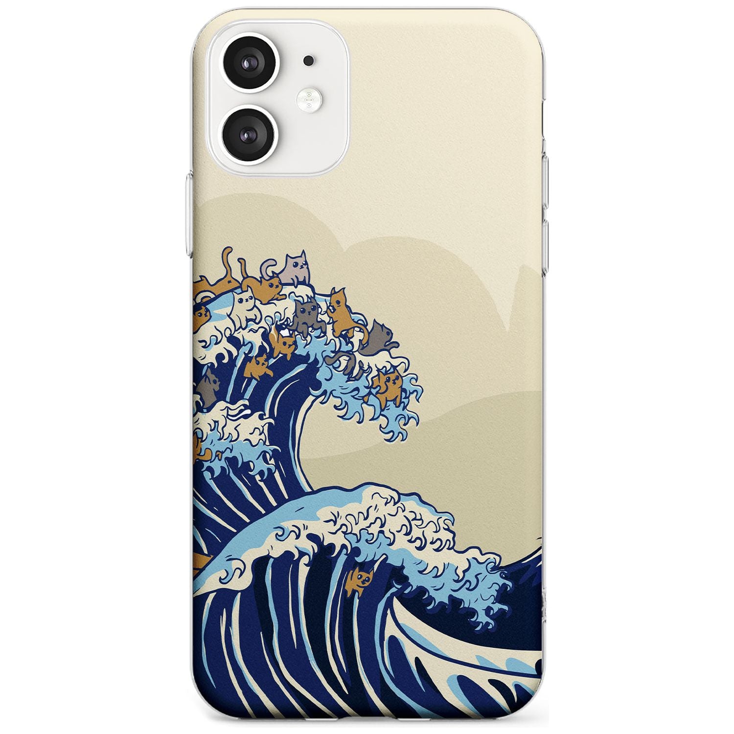 The Great Cat Wave Slim TPU Phone Case for iPhone 11