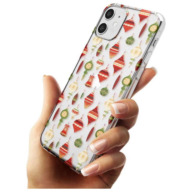 Christmas Baubles Pattern Slim TPU Phone Case for iPhone 11