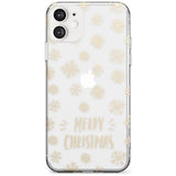 Christmas Snowflake Pattern Phone Case iPhone 12 / Clear Case,iPhone 12 Mini / Clear Case,iPhone 11 / Clear Case Blanc Space