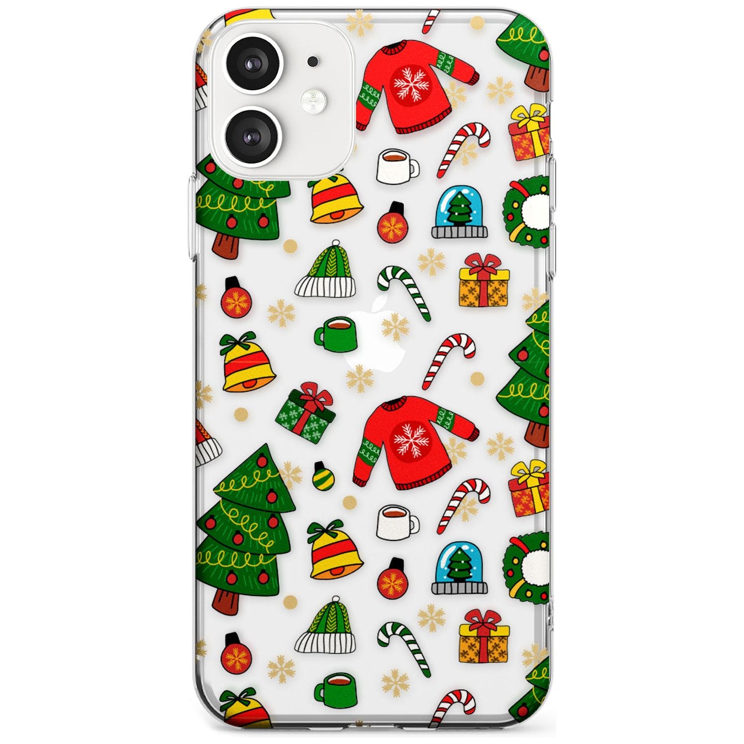 Christmas Mixture Pattern Slim TPU Phone Case for iPhone 11
