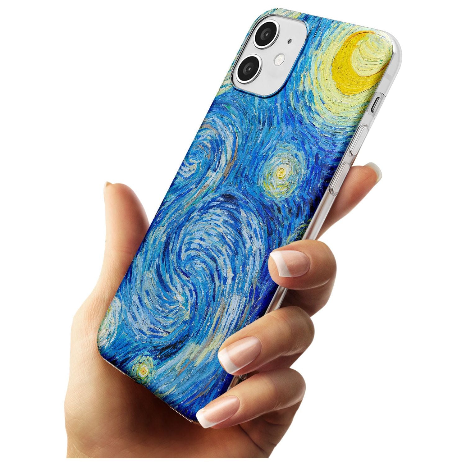 The Starry Night by Vincent Van Gogh Black Impact Phone Case for iPhone 11