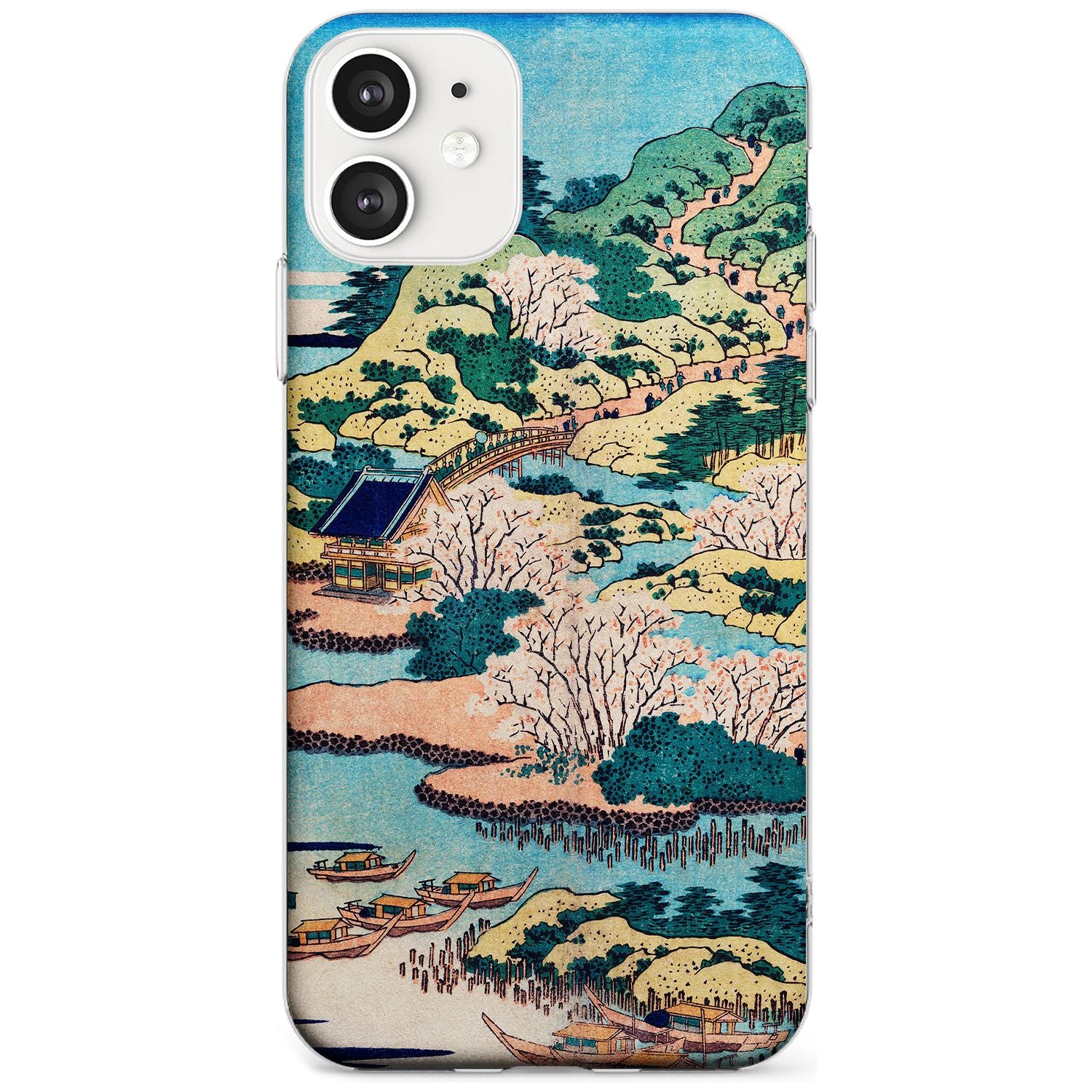 Coastal Community by Katsushika Hokusai  Black Impact Phone Case for iPhone 11