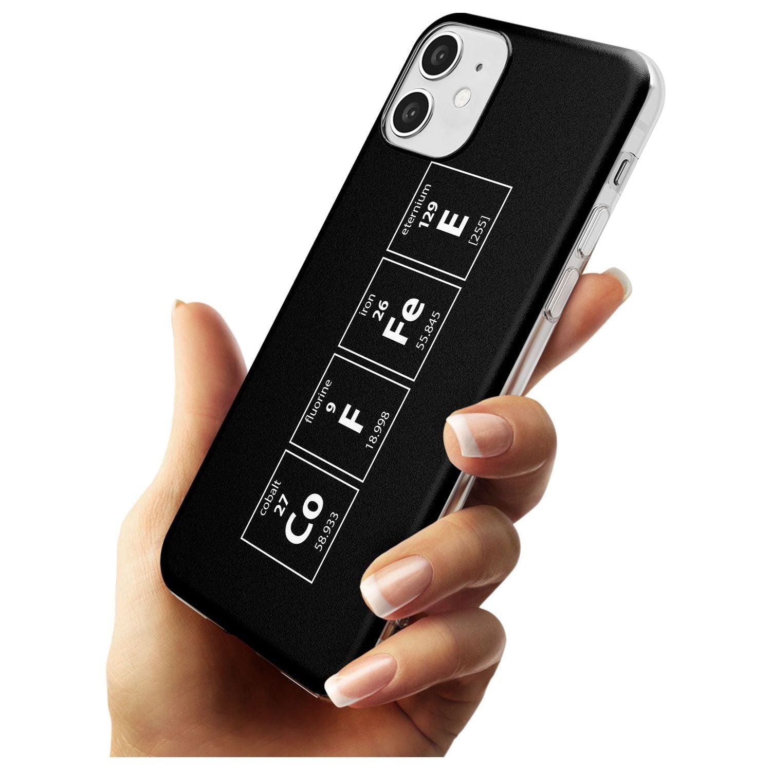 Coffee Element (Black) Slim TPU Phone Case for iPhone 11