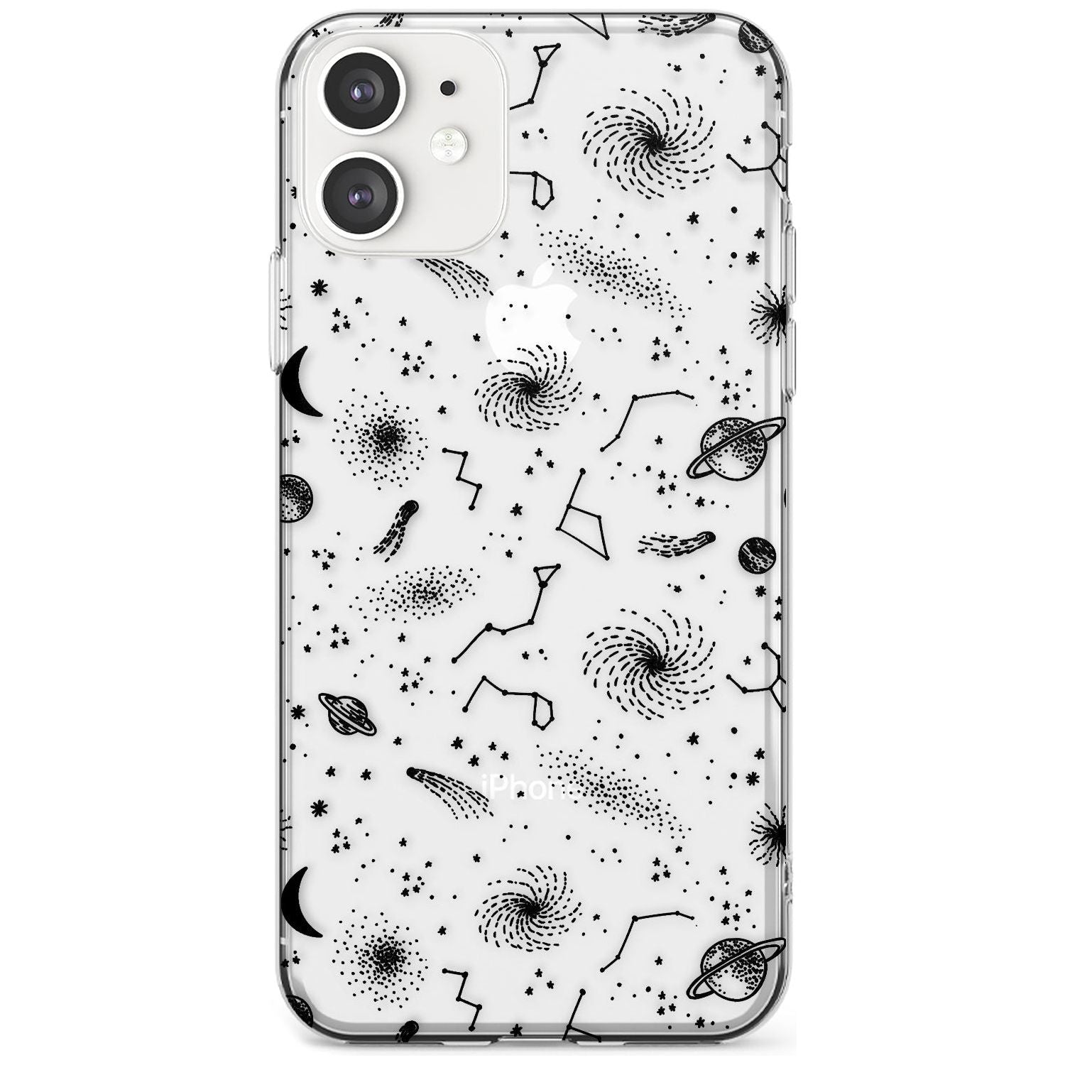 Mixed Galaxy Pattern Slim TPU Phone Case for iPhone 11