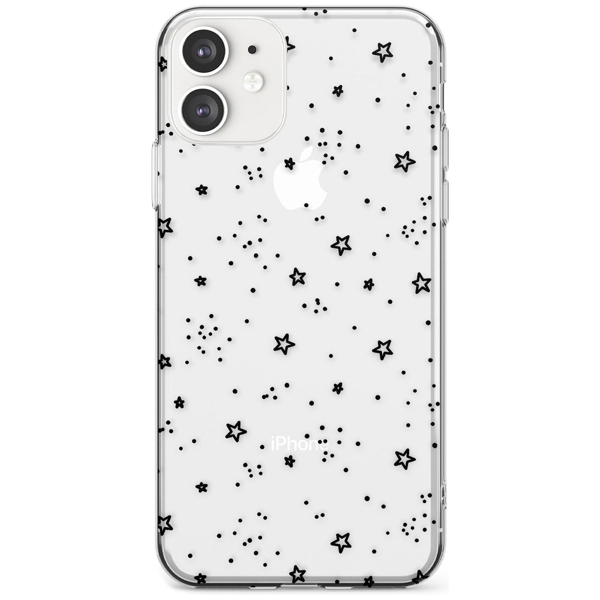 Star Outlines Slim TPU Phone Case for iPhone 11