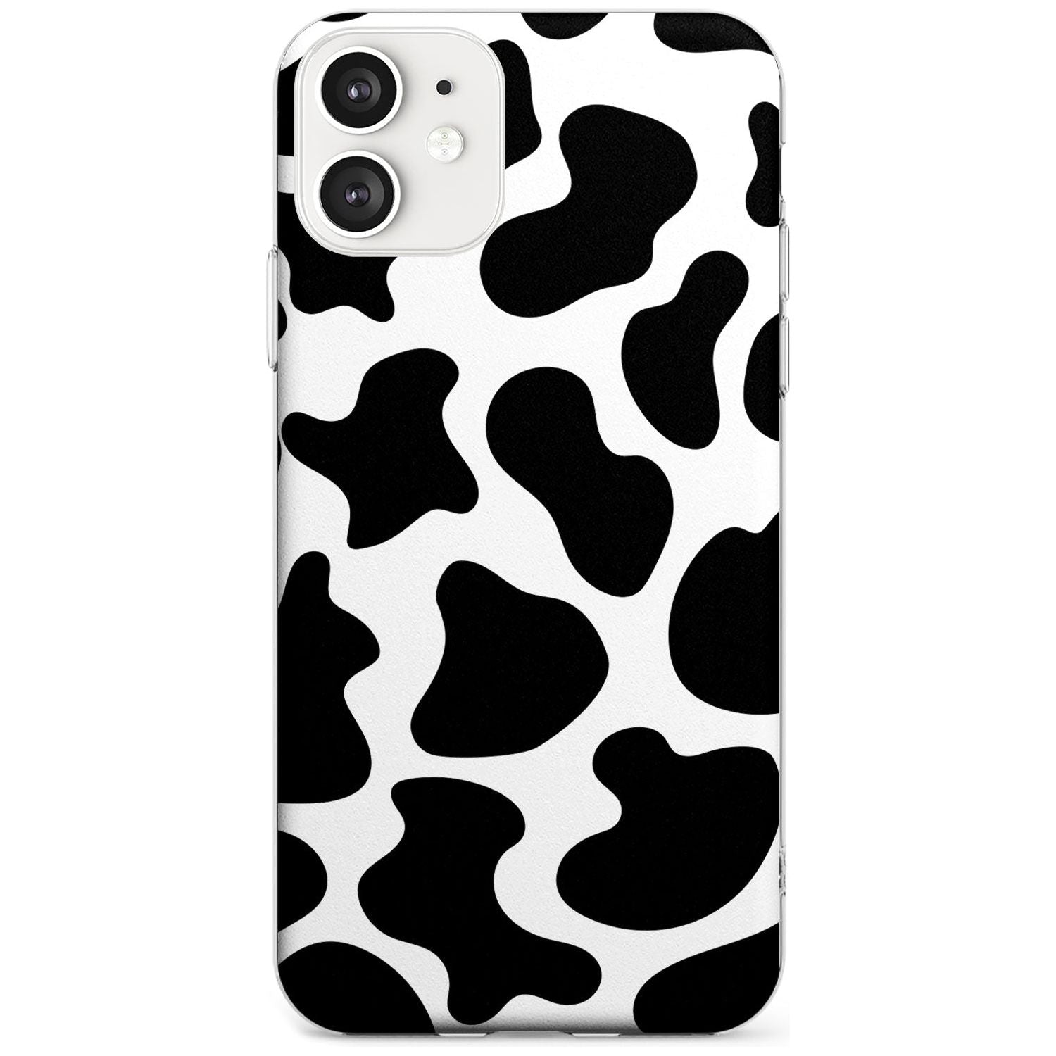 Cow Print Black Impact Phone Case for iPhone 11
