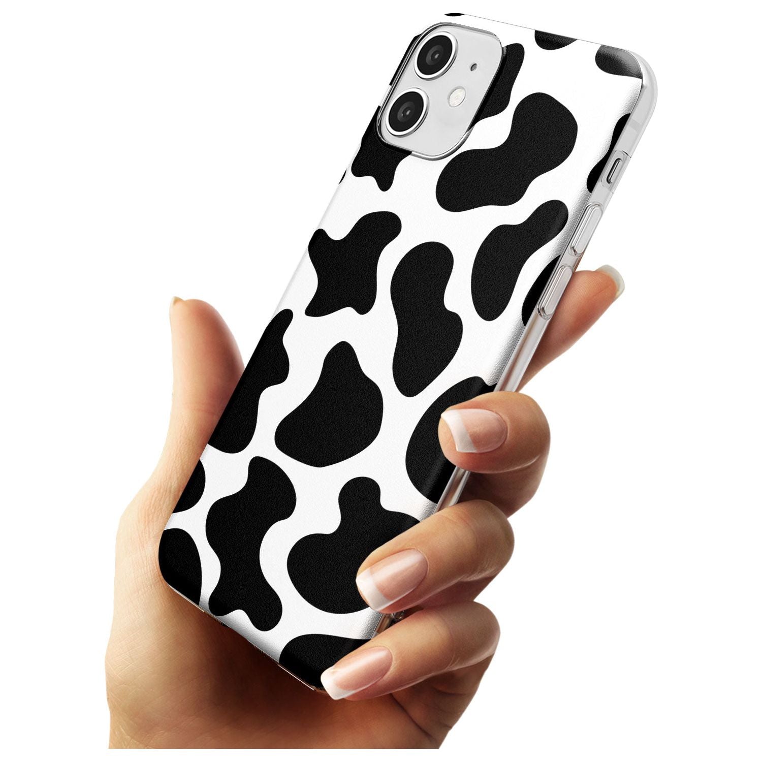 Cow Print Black Impact Phone Case for iPhone 11